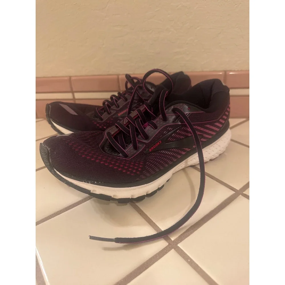 Brooks Ghost 12 Women's Running Shoes Plum Purple Sneakers‎ Athletic Comfort